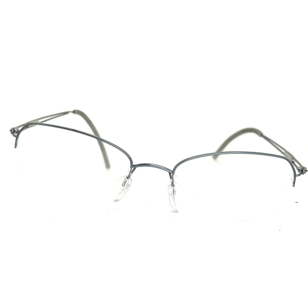 Silhouette 4337 40 6055 Titanium Half‎ Rim Eyeglasses Frames Gray 52-17-135